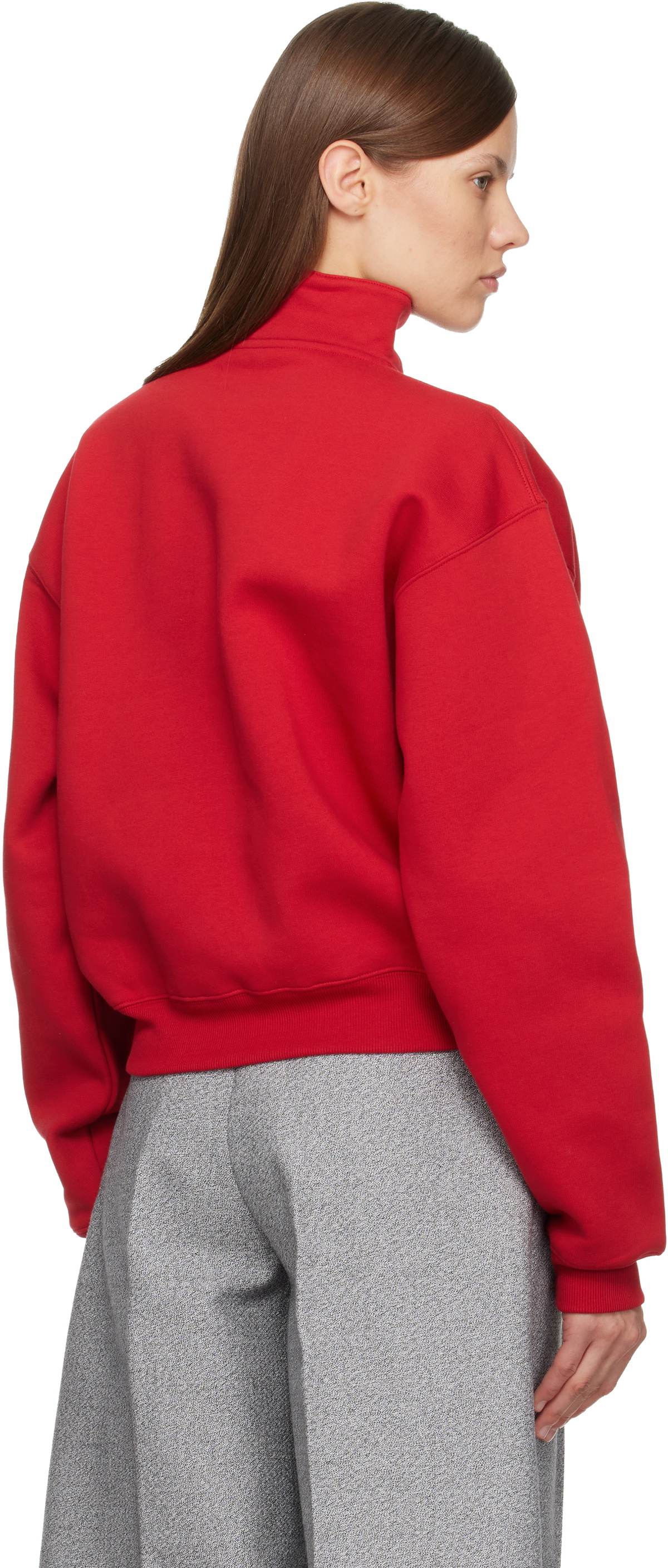 JACQUEMUS Red 'Le Camionneur Gros Grain' Sweatshirt