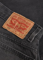 B Sides Vintage Lasso Relaxed Barrel-leg Jeans Black
