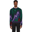 Paul Smith Multicolor Mohair Zig Zag Sweater