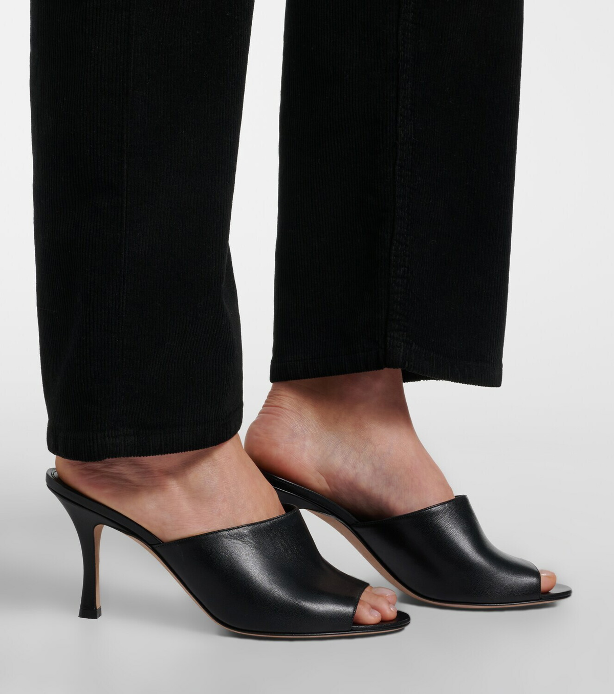 The Row Ella leather mules