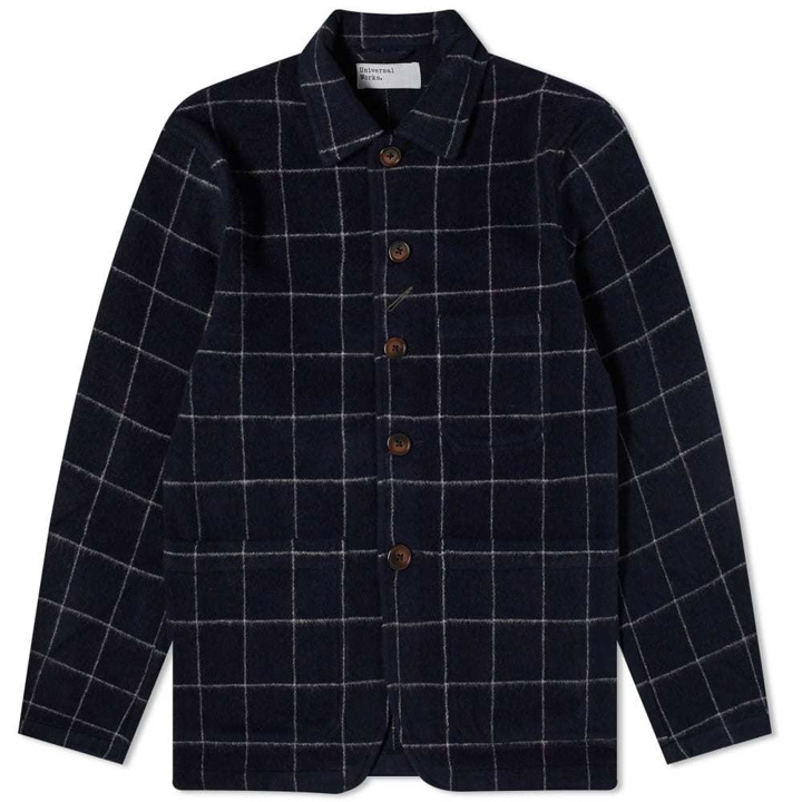 Photo: Universal Works Check Wool Bakers Chore Jacket