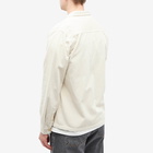 Folk Men's Cord Patch Shirt in Stone Cord