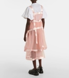 Noir Kei Ninomiya Semi-sheer midi dress