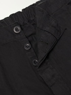 OrSlow - Straight-Leg Woven Herringbone Cotton Trousers - Black