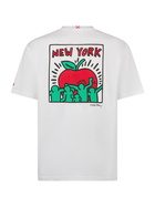 MC2 Saint Barth Man Cotton T-shirt With Keith Haring Design Front And Back Print | Keith Haring Special Edition