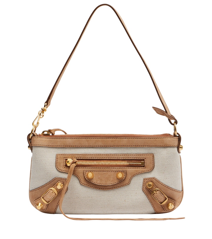 Photo: Balenciaga Le City Mini canvas and suede shoulder bag