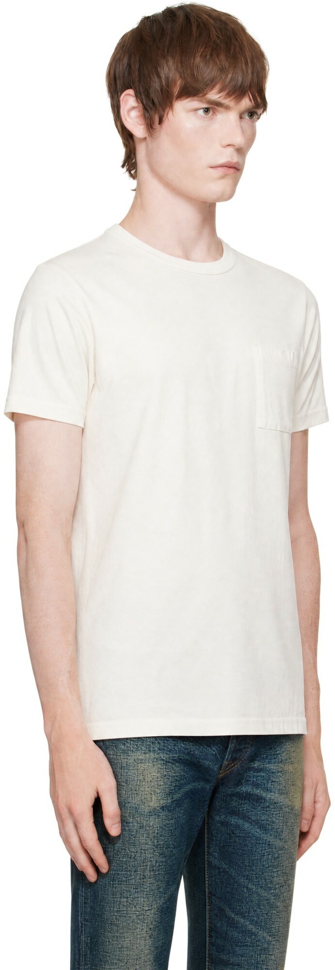 RRL Two-Pack White Jersey Pocket T-Shirts