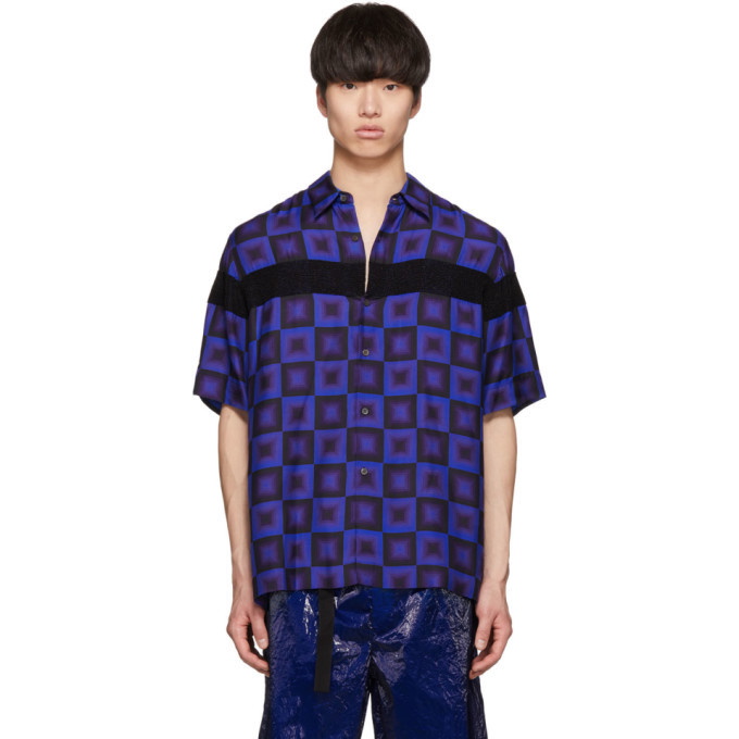 Photo: Dries Van Noten Blue Verner Panton Edition Beaded Clasen Shirt