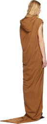 Rick Owens DRKSHDW Orange Hollywood Edfu T Maxi Dress