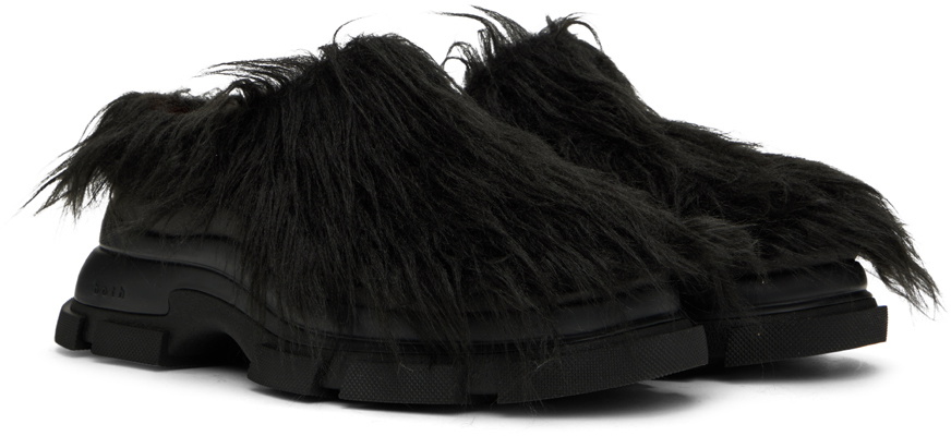 both Black Gao Low Faux-Fur Loafers both