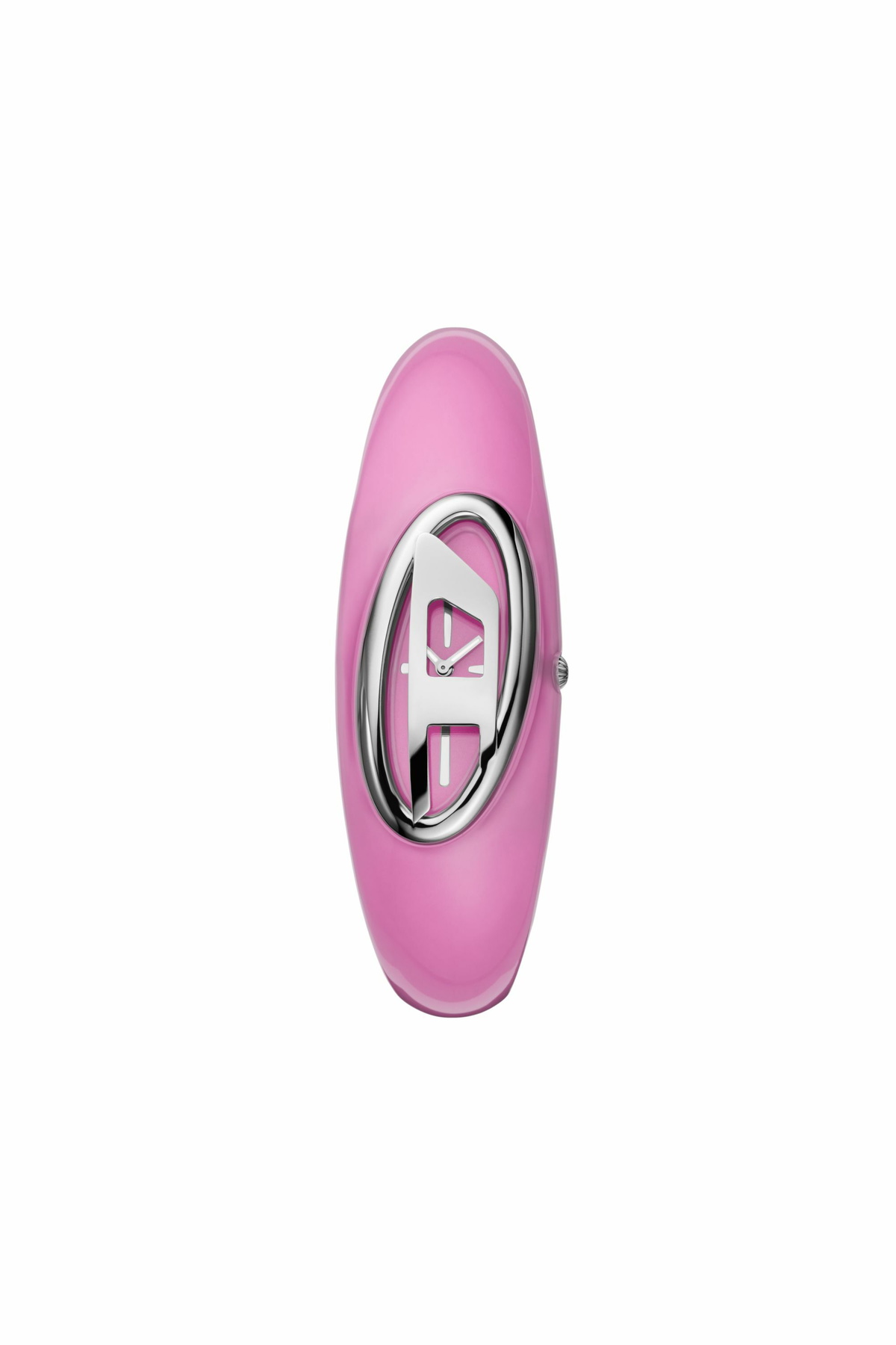 Diesel Diesel Wonder-D Two-Hand Pink Nylon Resin Watch - Timeframes Womens in Pink