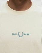 Fred Perry Embroidered Tee Beige - Mens - Shortsleeves