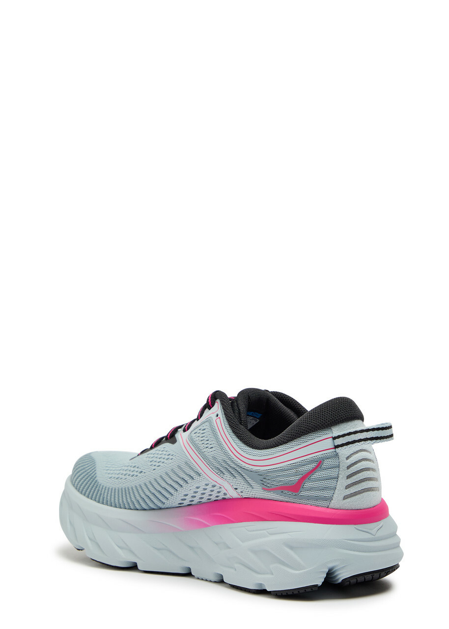 Hoka Bondi 7 Mesh-knit Sneakers Blue