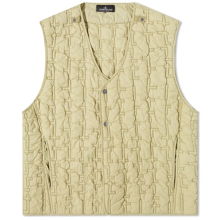 Photo: Stone Island Shadow Project Men's Liner Gilet in Natural Beige