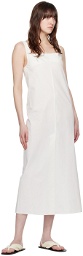 Loulou Studio White Makeen Midi Dress