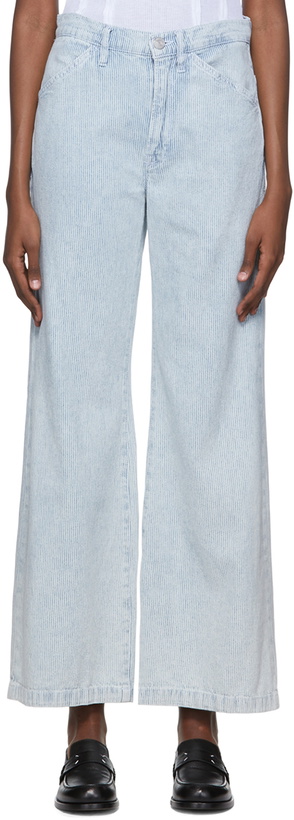 Photo: Frame Blue 'Le Baggy Palazzo' Wide-Leg Jeans