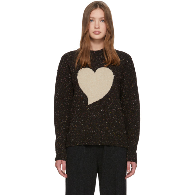 Photo: Alexachung Black Intarsia Heart Sweater
