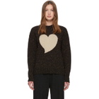 Alexachung Black Intarsia Heart Sweater