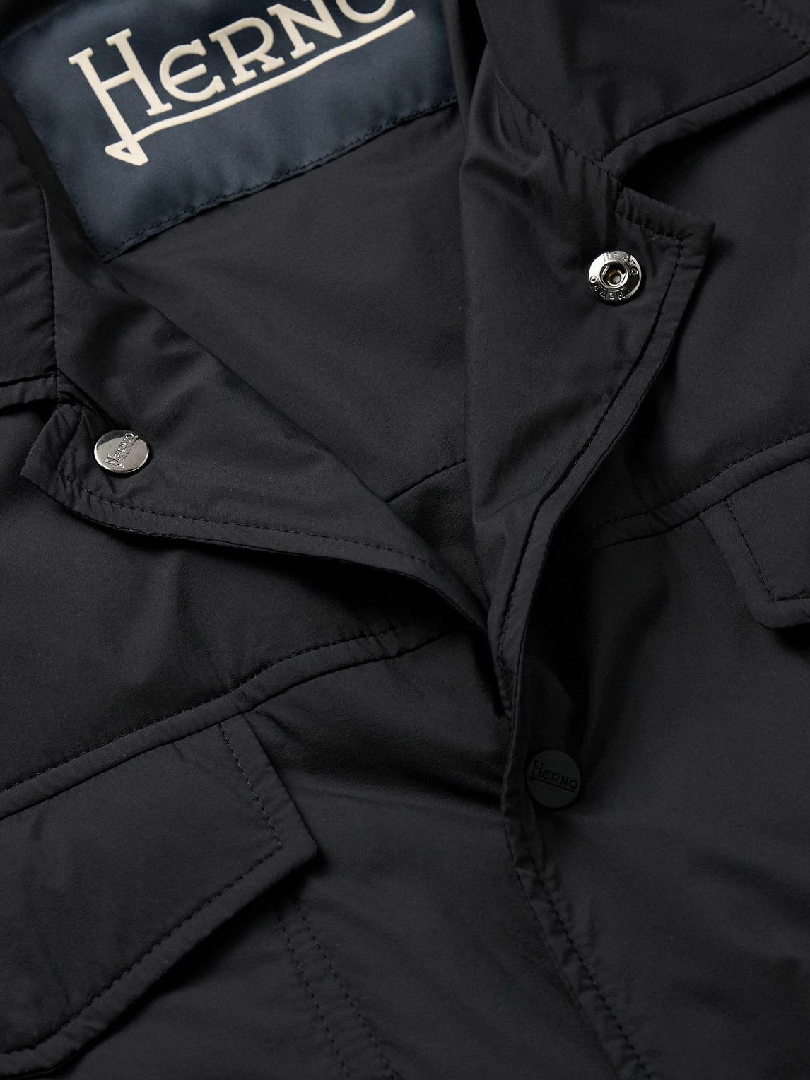 Herno - Padded Shell Shirt Jacket - Blue