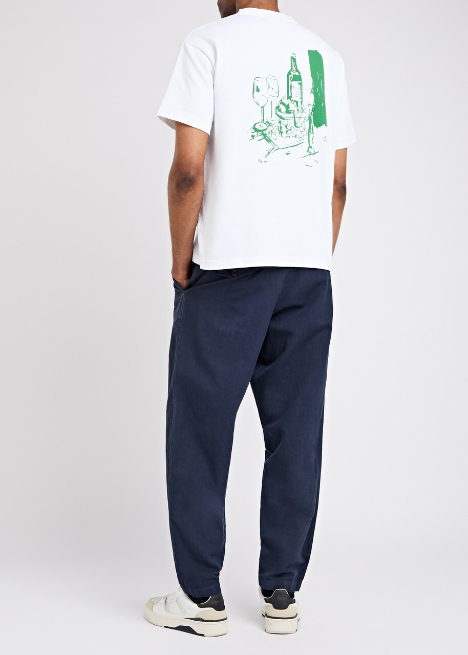 Percival Cicchetti Printed Jersey T-shirt White