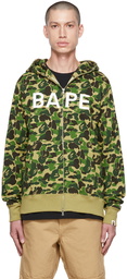 BAPE Green Camo Zip-Up Hoodie