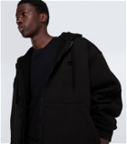 Valentino Zipped cotton-blend hoodie