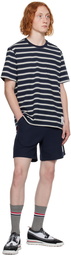 Thom Browne Navy Striped T-Shirt