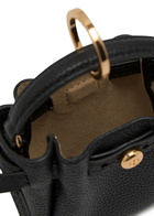 Tory Burch Romy Bucket Grained Leather key fob - Black - One Size
