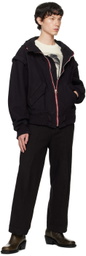 KOZABURO Black Bon-Var Bomber Jacket