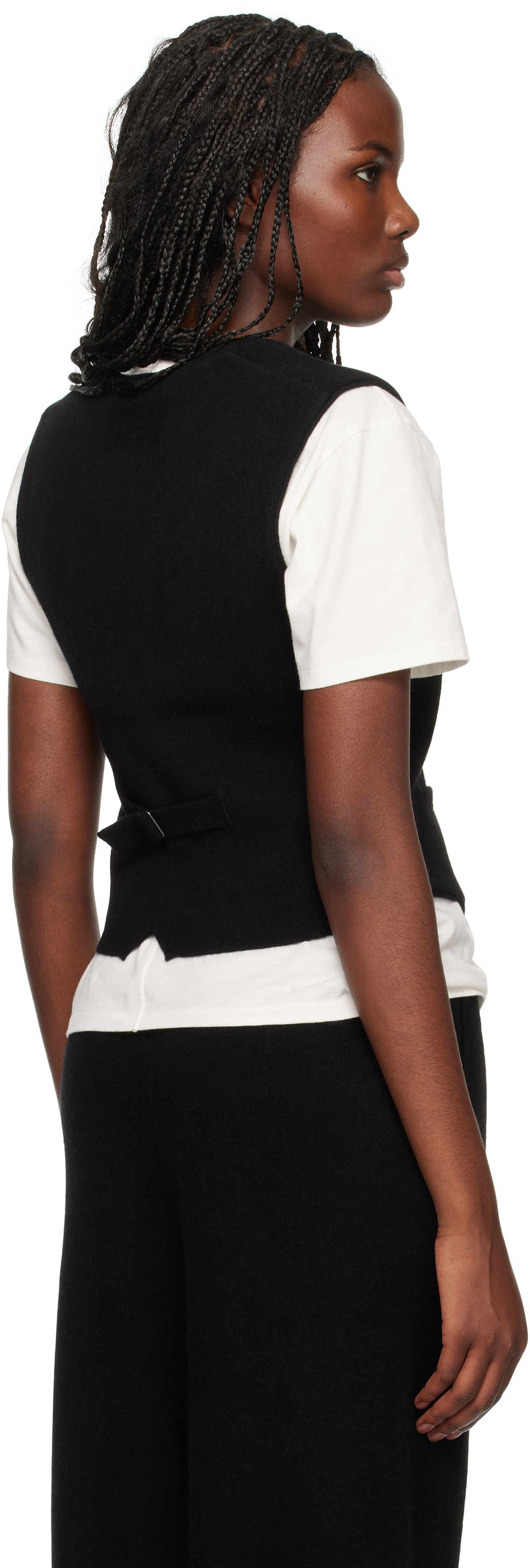 Guest in Residence Black Tailored Vest