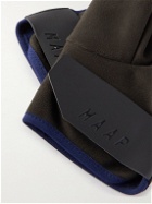 MAAP - Apex Deep Logo-Print Shell and Fleece Cycling Gloves - Blue