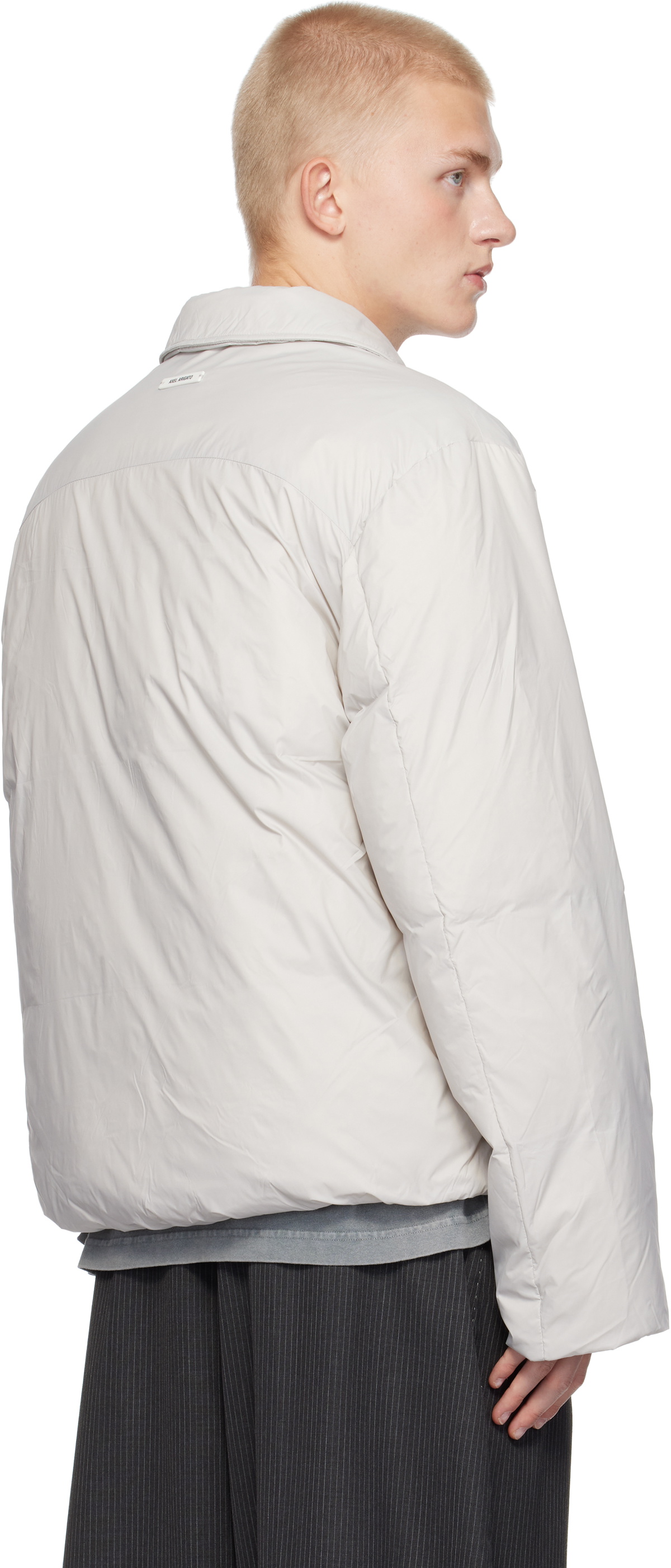 Axel Arigato Gray Boston Puffer Down Jacket