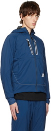 and wander Blue Hooded Jacket