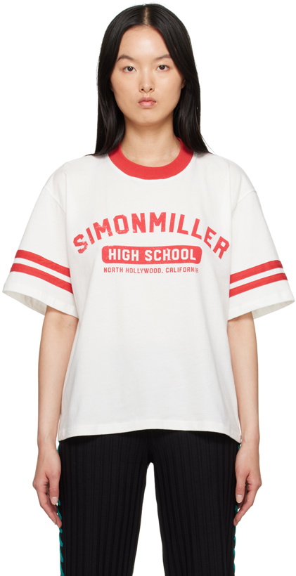 Photo: Simon Miller White & Red 'SM High' T-Shirt
