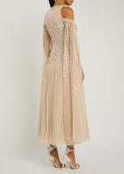 Needle & Thread Moonlight Sequin-embellished Tulle Gown Light Pink
