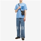 Loewe Men's Anagram Fake Pocket T-Shirt in Riviera Blue