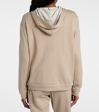 Brunello Cucinelli Monili cotton and silk-blend hoodie