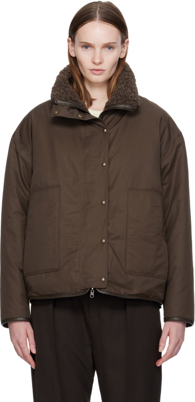Photo: Nothing Written Brown Pooh Reversible Faux-Shearling Jacket