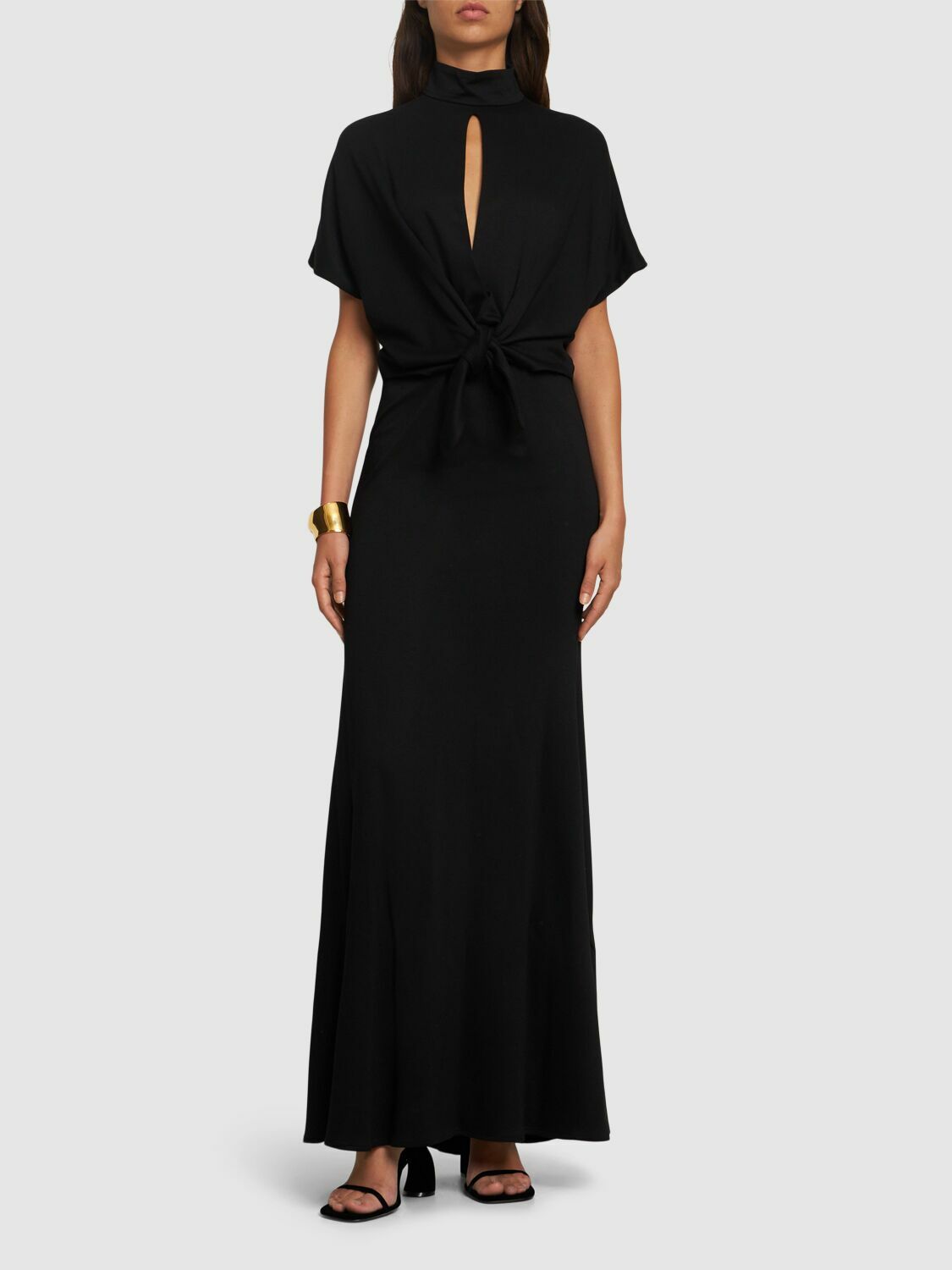 green emerald velvet dress Vintage Roberto Cavalli Silk Gown - S-M main image 0