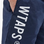 WTAPS Men's 07 Logo Nylon Shorts in Navy