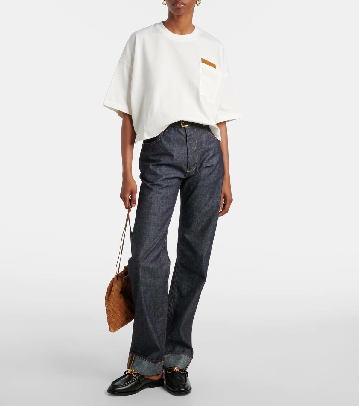 Bottega Veneta Intrecciato cotton jersey T-shirt