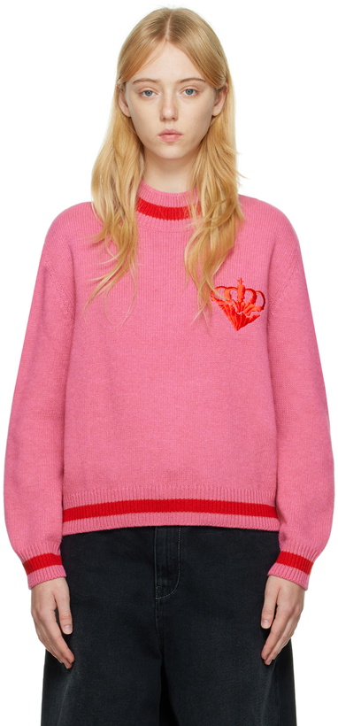 Photo: Thames MMXX. Pink Cœur De La Thames Sweater