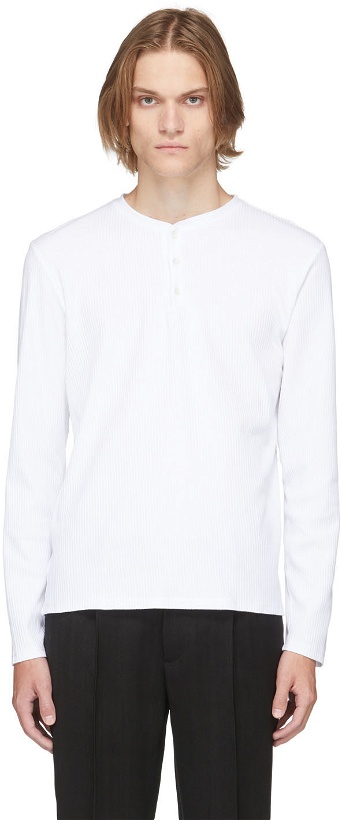 Photo: Barena White Jersey Long Sleeve T-Shirt