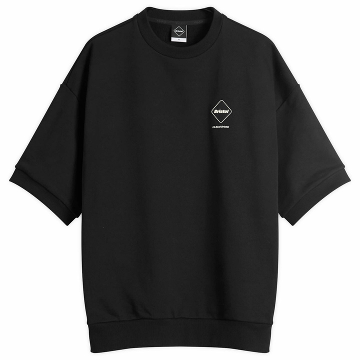 Photo: F.C. Real Bristol Men's Short Sleeve Emblem Sweatshirt in Black