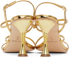 Studio Amelia Gold Helix 90 Heeled Sandals