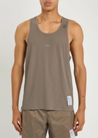 Satisfy Space-o Perforated Stretch-jersey Vest Brown