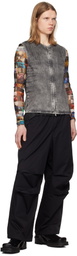Diesel Gray D-Sund-S Denim Vest
