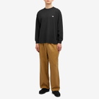 Danton Men's Long Sleeve Logo T-Shirt in Black