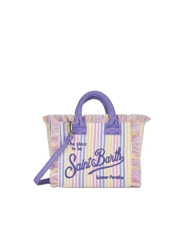 Photo: MC2 Saint Barth Striped Terry Embossed Mini Vanity Bag