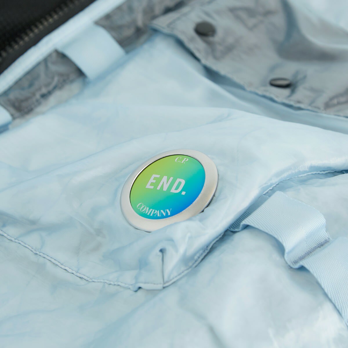 END. x C.P. Company Kan-D Technical Vest in Ice Melt
